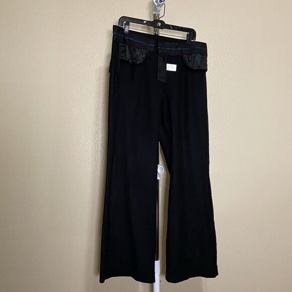 Banana Republic Jackson Fit Women Size 12 Stretch Black Trousers - Picture 3 of 16